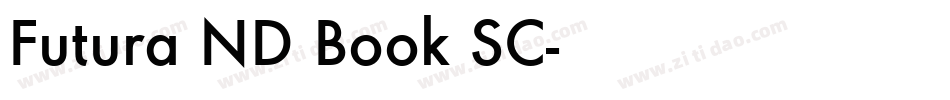 Futura ND Book SC字体转换